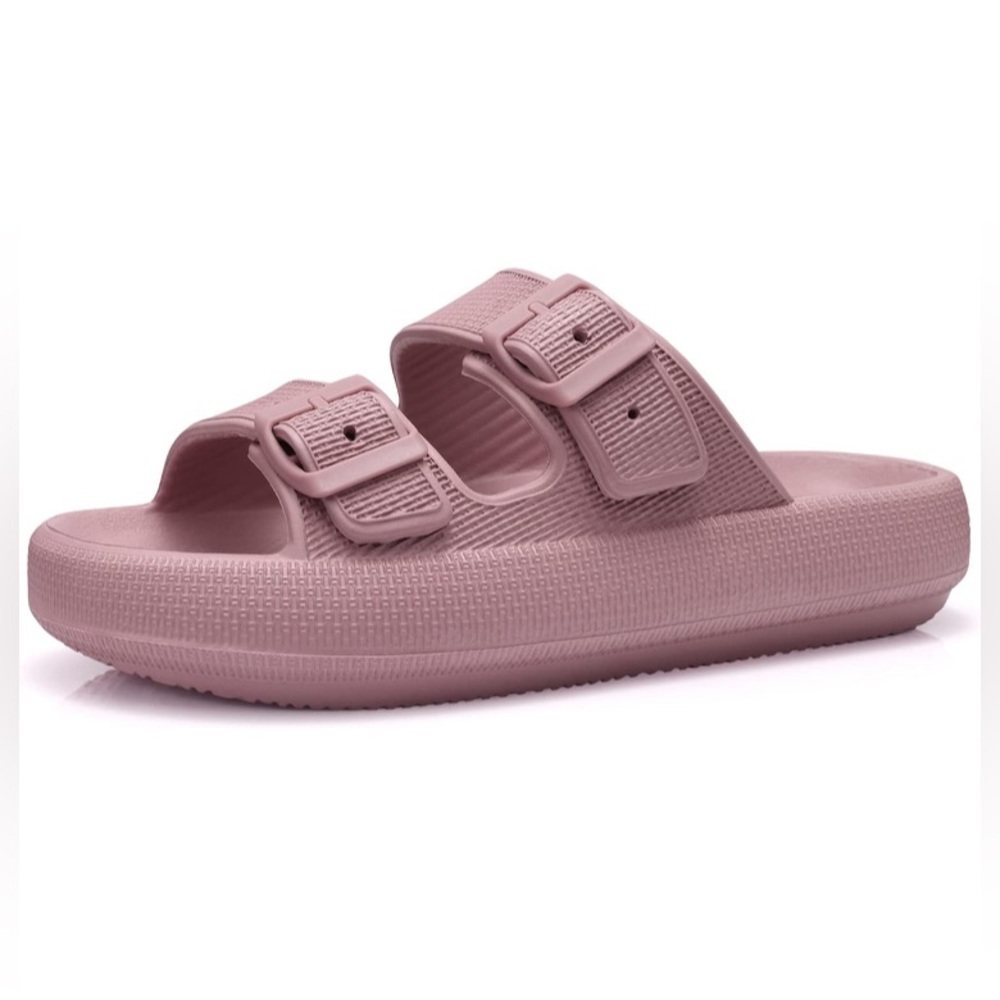 Cloud Slides for WomenEVA Sandals Thick Sole Adjustable Buckles Slippers - Picture 4 of 6